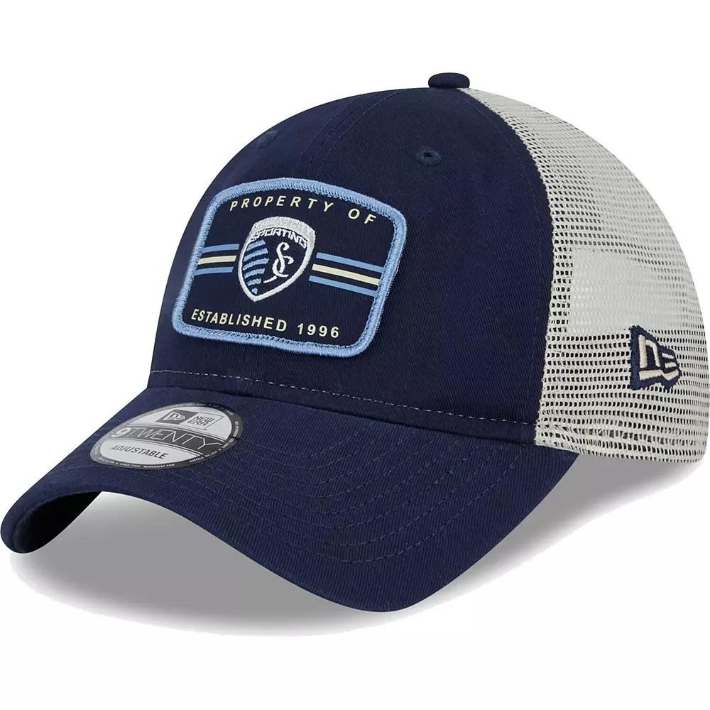 Men's New Era Navy Sporting Kansas City Property 9TWENTY Snapback Hat, Blue Product Image