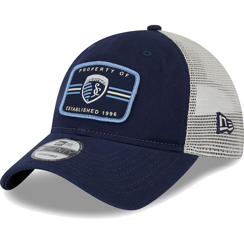 Men's New Era Navy Sporting Kansas City Property 9TWENTY Snapback Hat, Blue Product Image