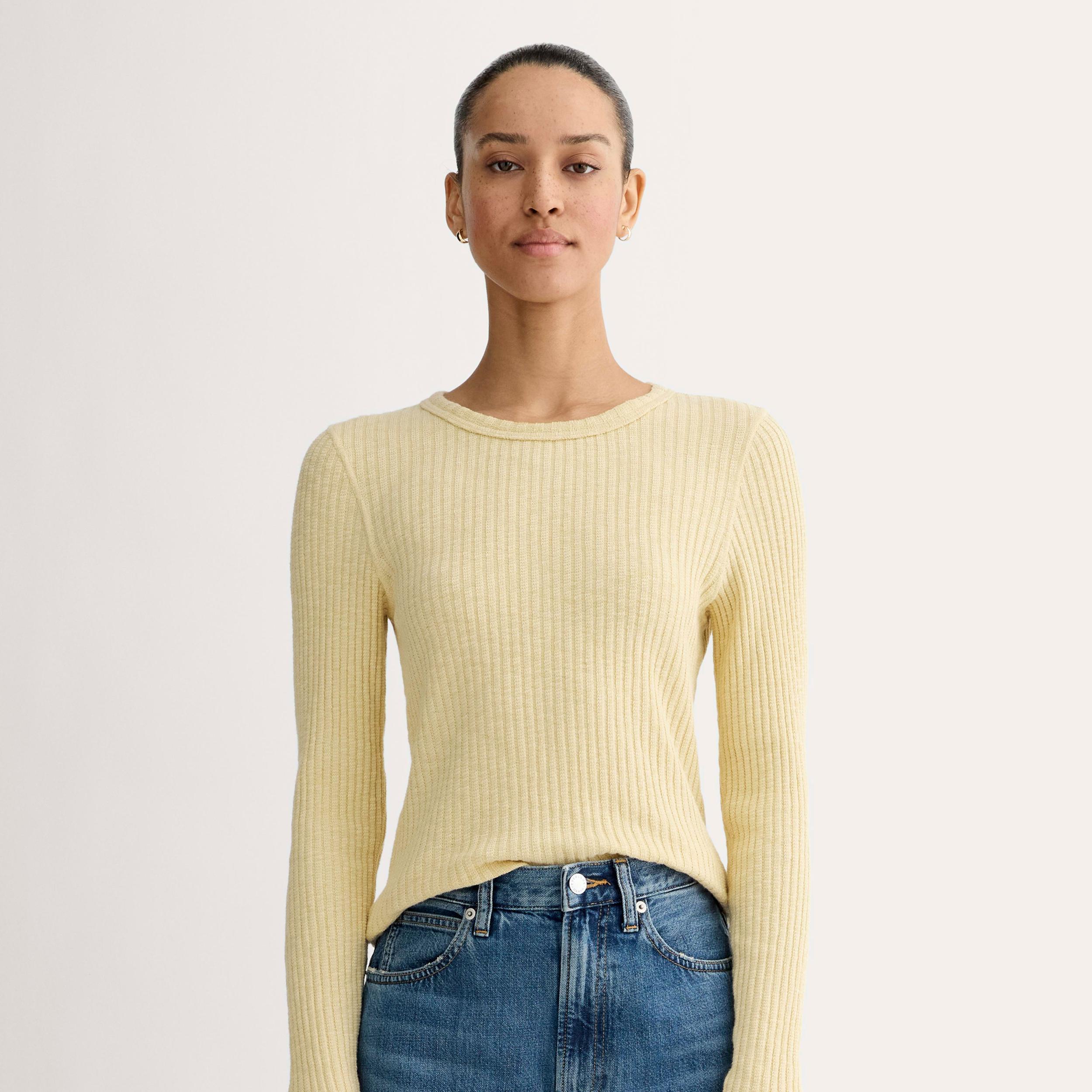 Womens Cozy Rib Long-Sleeve Tee Sweater by Everlane Product Image