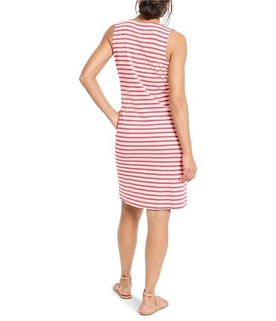 NIC + ZOE Knit Striped V-Neck Sleeveless Dress Product Image