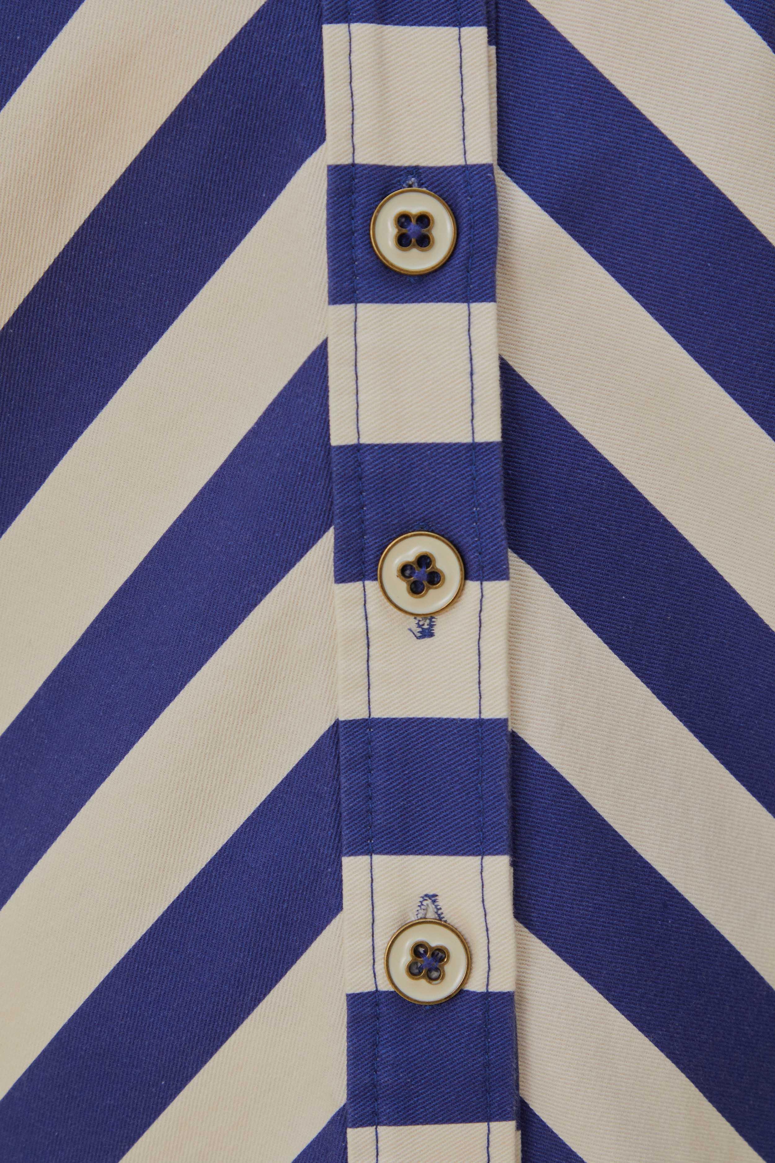 Blue Striped Long Sleeve Shirt Product Image