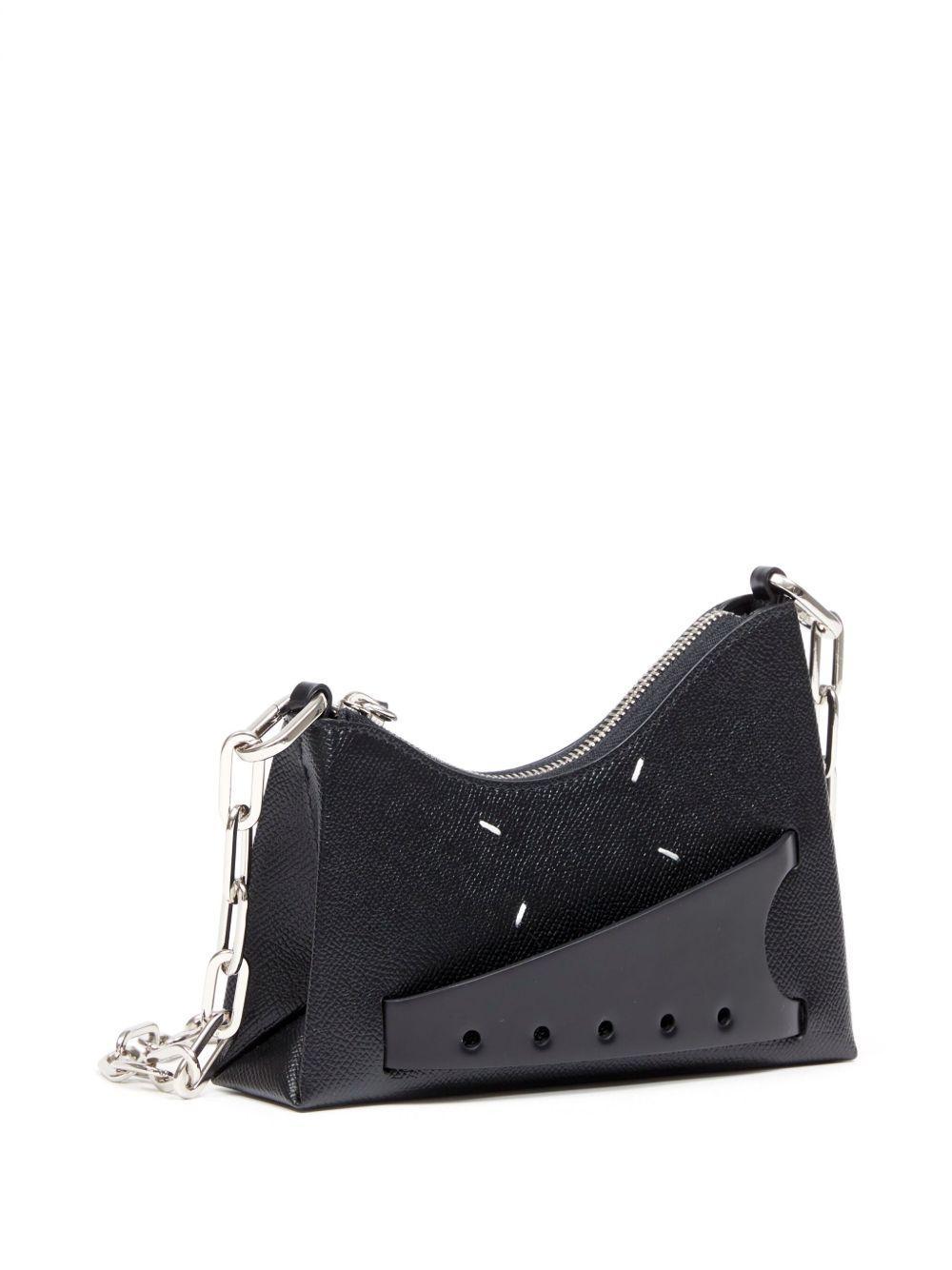 micro Snatched leather shoulder bag Product Image