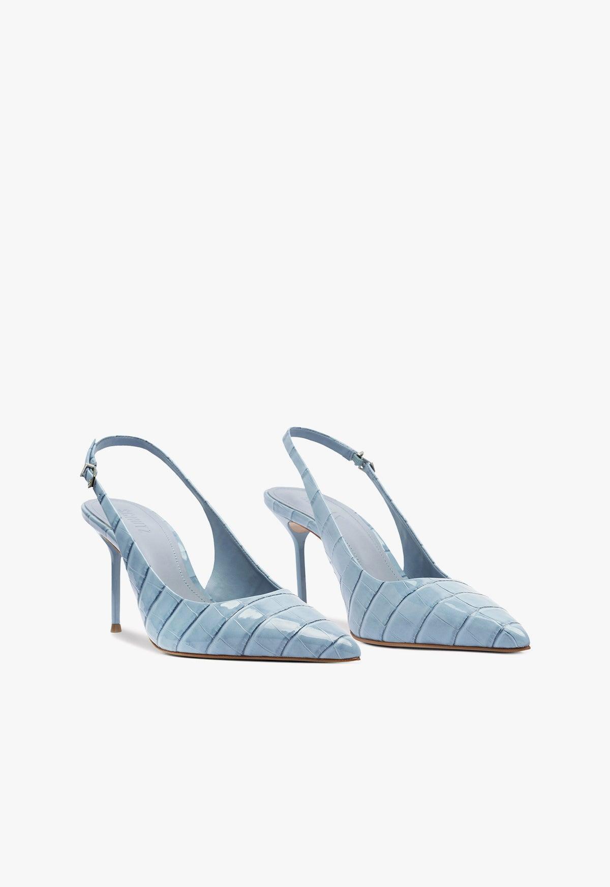 Paola High Stiletto Blue Pump Product Image