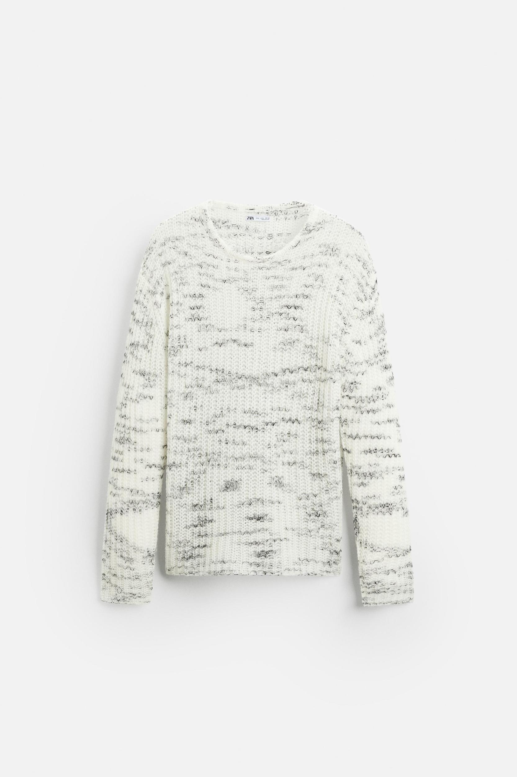 UNEVEN JACQUARD SWEATER Product Image