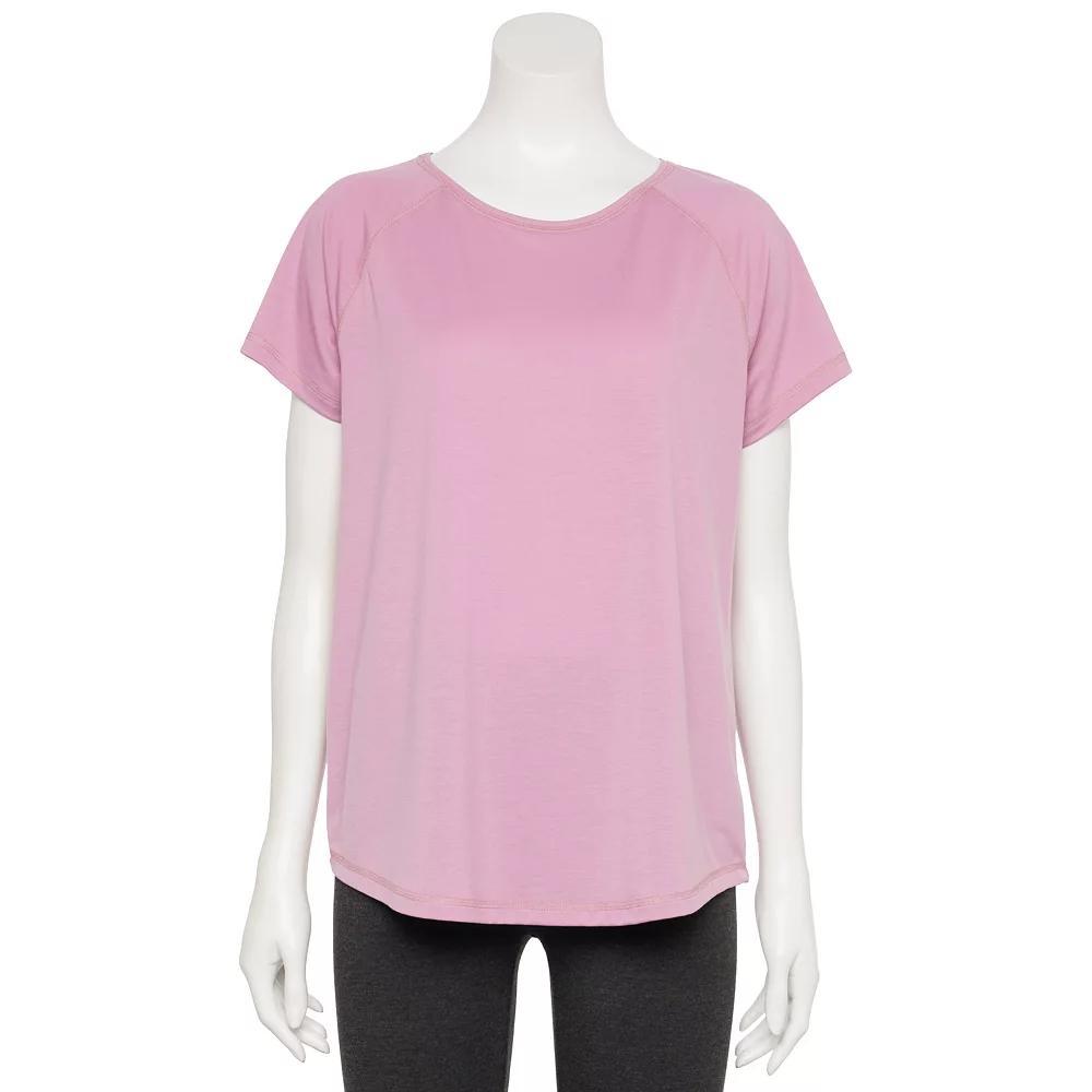 Women's Tek Gear® Adaptive Core Raglan Tee, Size: XS, Maiti Pink Product Image