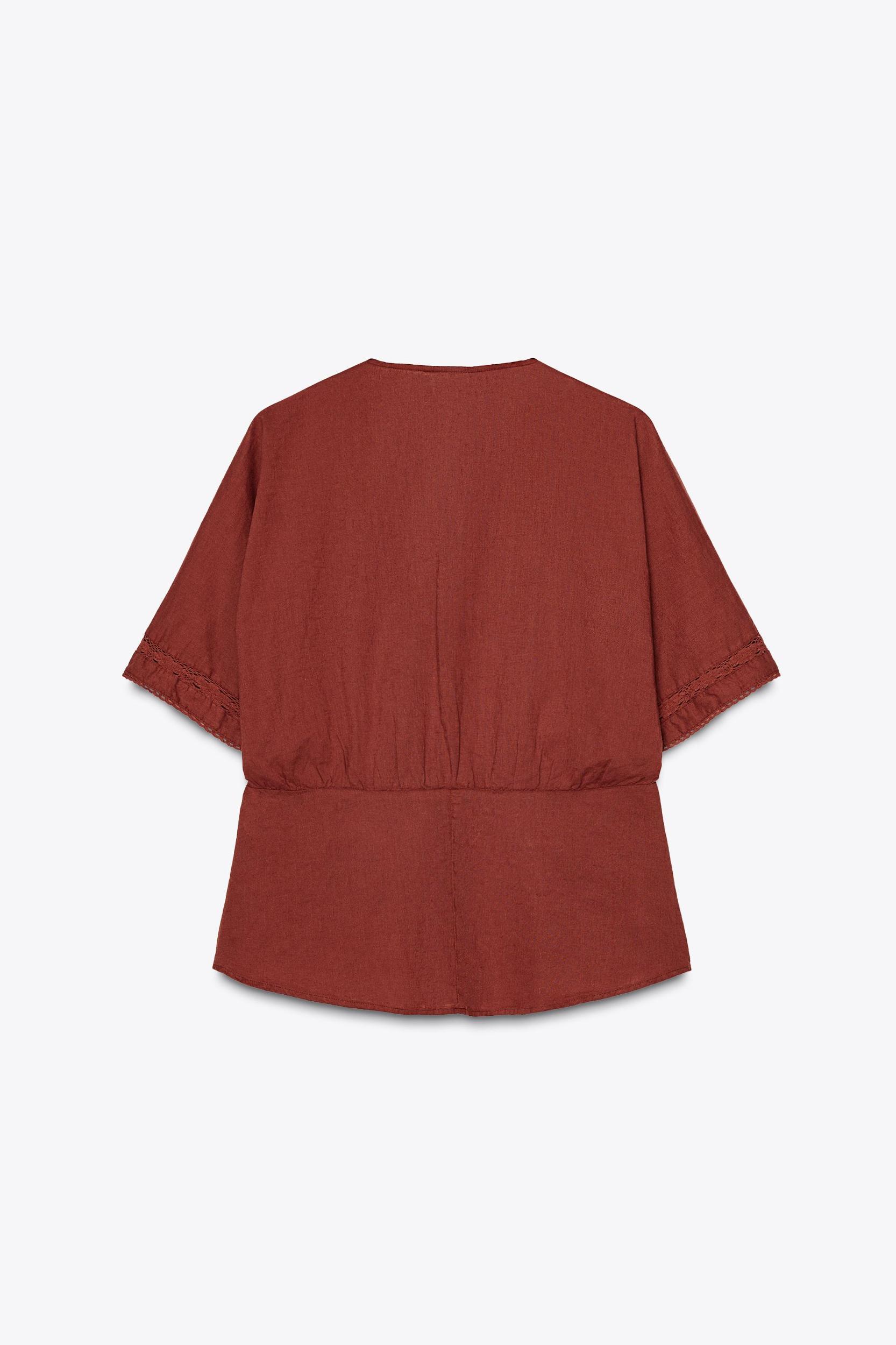 LINEN ENTREDEUX TOP Product Image