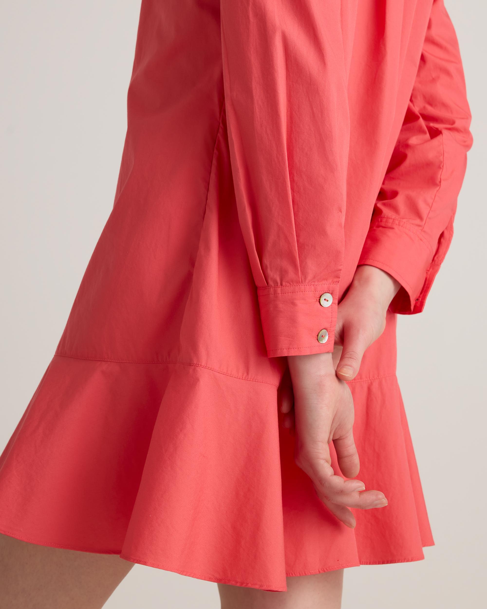 100% Organic Cotton Drop Waist Shirt Dress Product Image