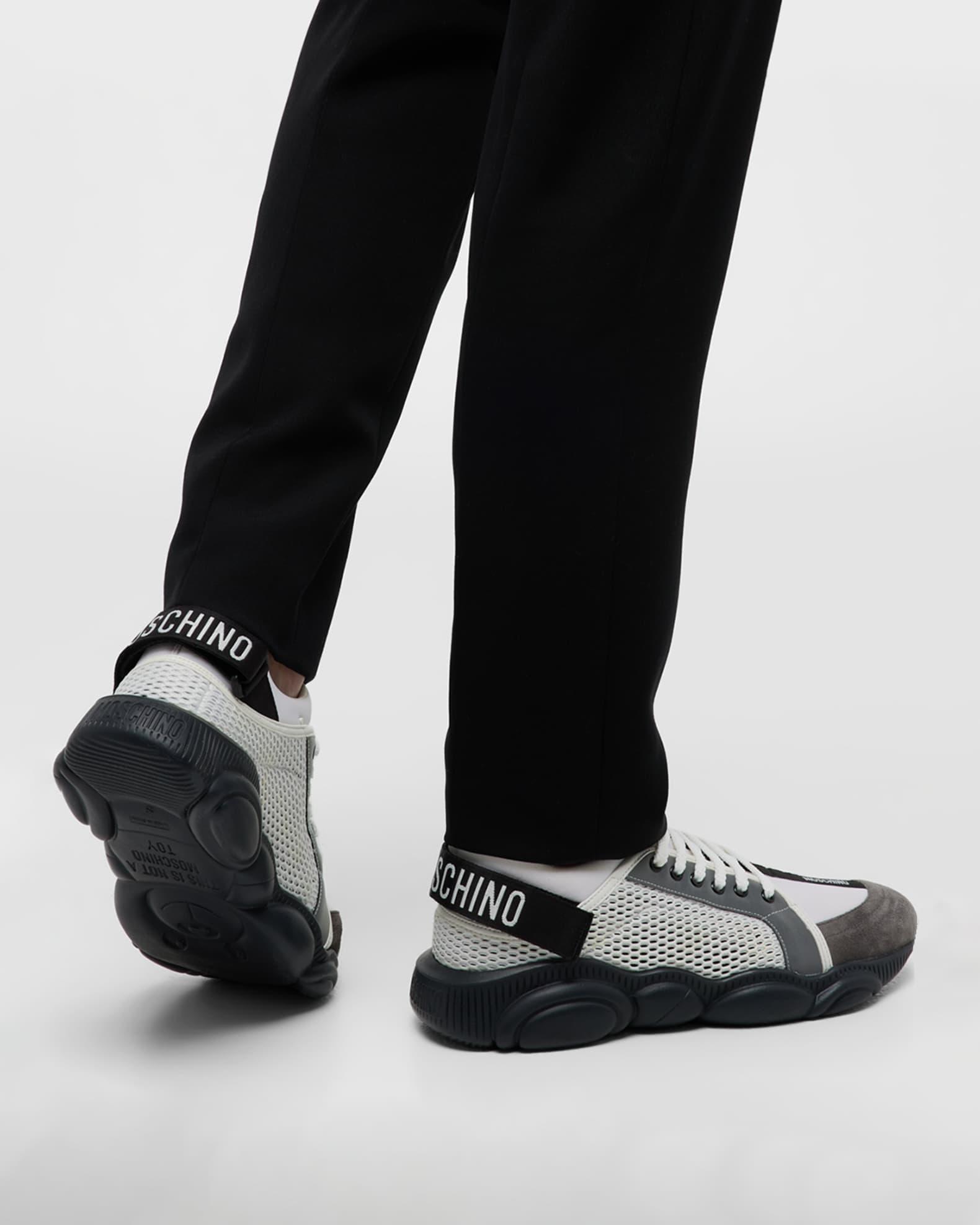 Men's Mesh Bubble Teddy Low-Top Sneakers Product Image