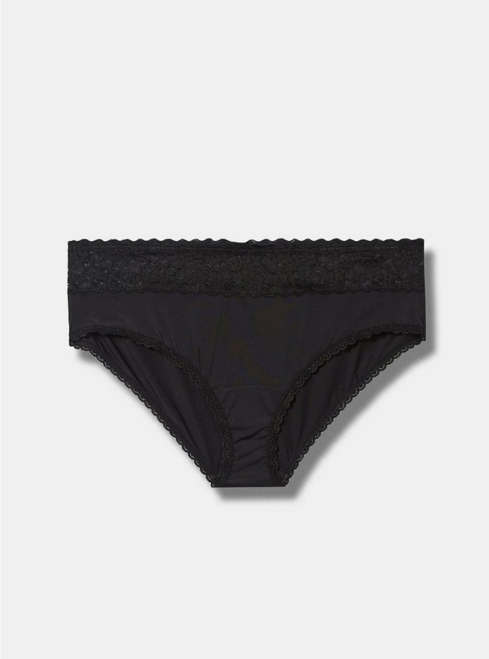 Second Skin Mid-Rise Lace Trim Hipster Panty Product Image