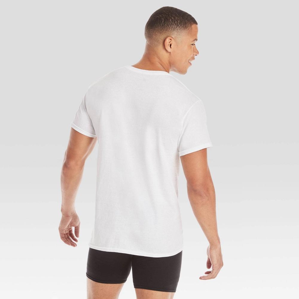 Hanes Mens Moisture-Wicking Crew Neck Undershirt 10pk XL: Cotton, Lightweight, Tagless, Breathable, Short Sleeve Product Image