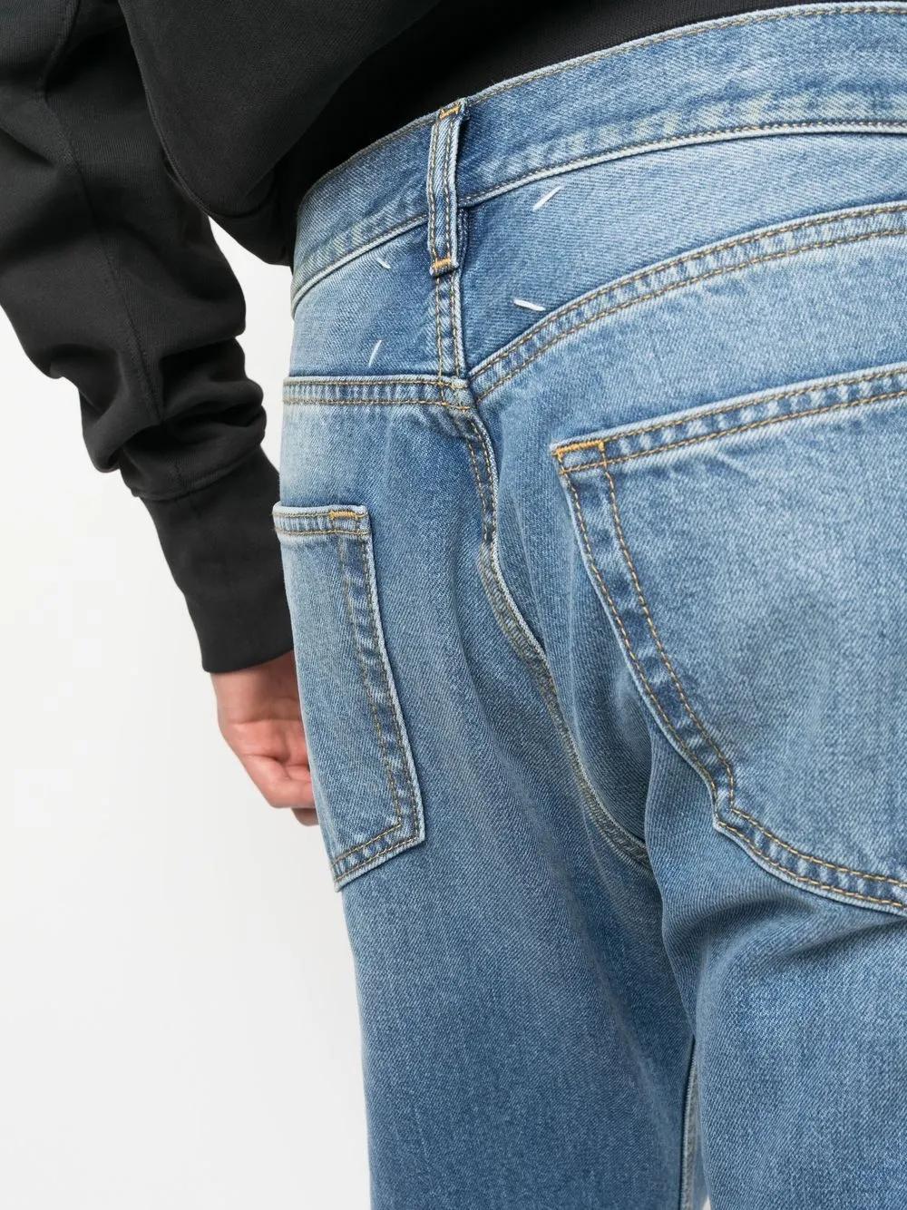 four-stitch straight-leg jeans Product Image