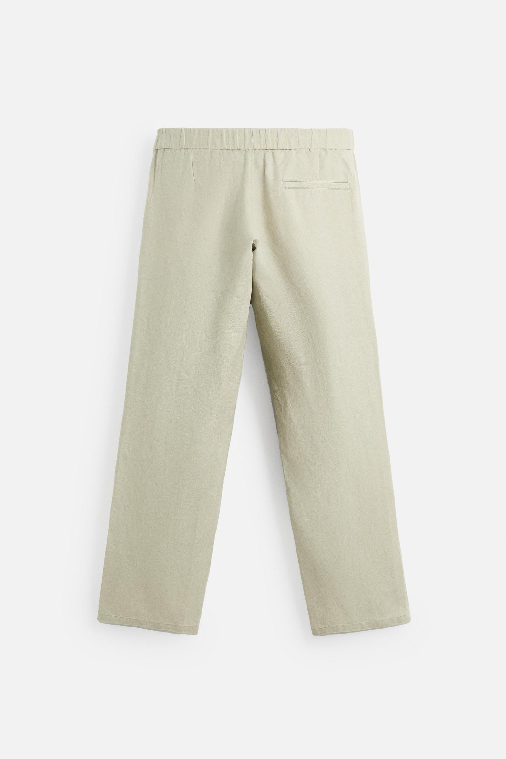 LINEN PANTS IN 100% LINEN Product Image