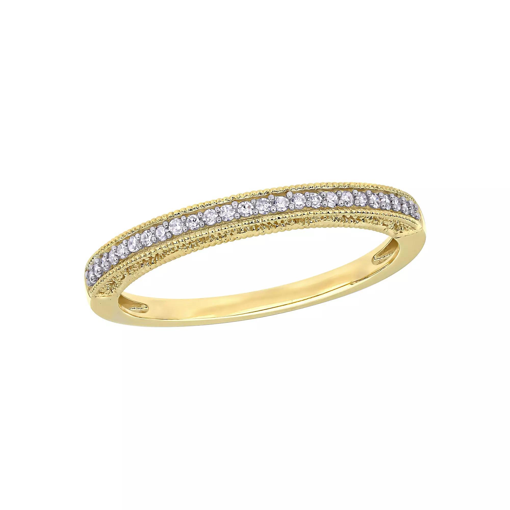 Stella Grace 10k Gold 1/10 Carat T.W. Diamond Anniversary Ring, Women's, Size: 5.50 Product Image