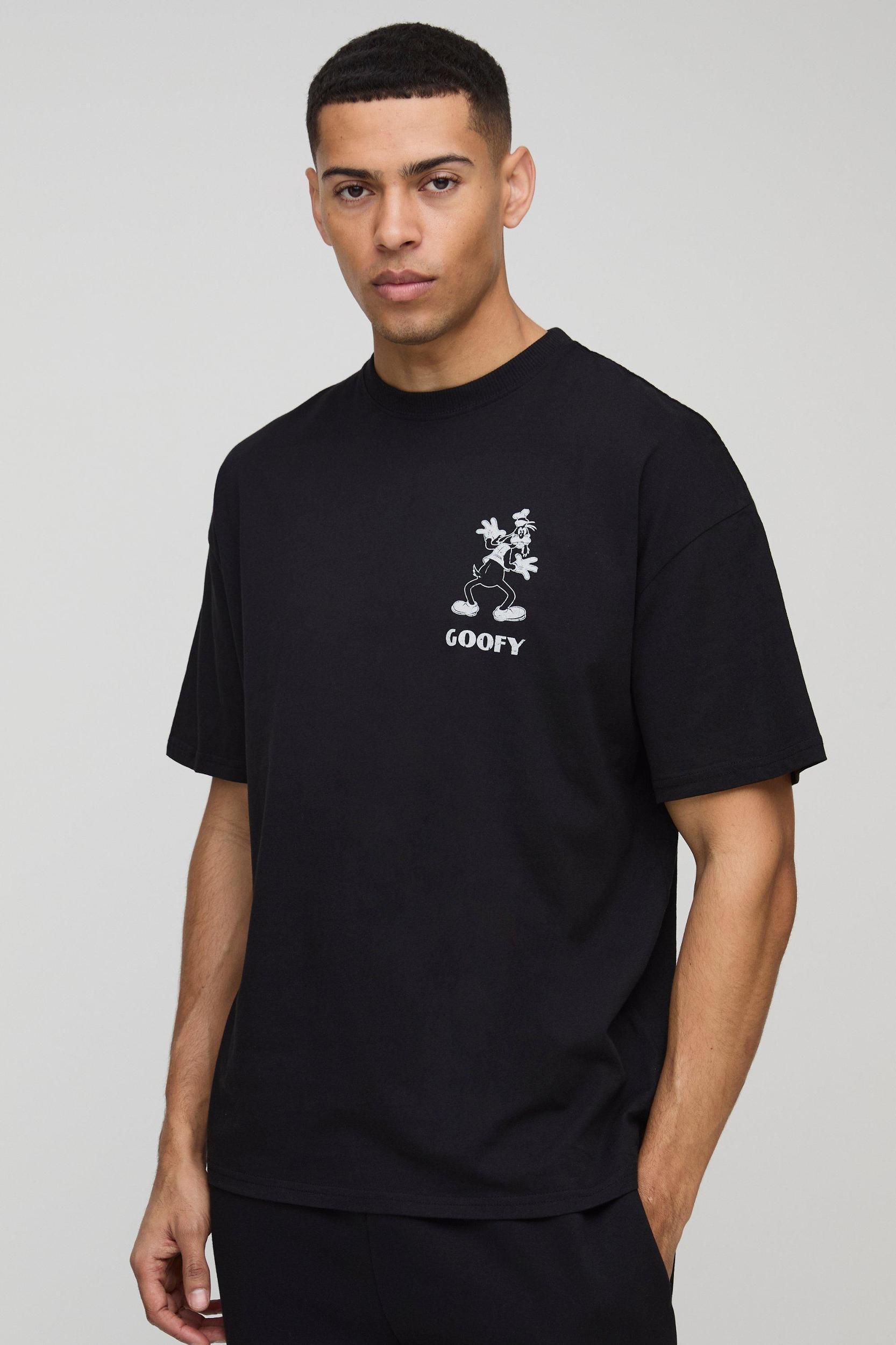 Oversized Disney The One and Only Goofy License T-Shirt | boohooMAN USA Product Image