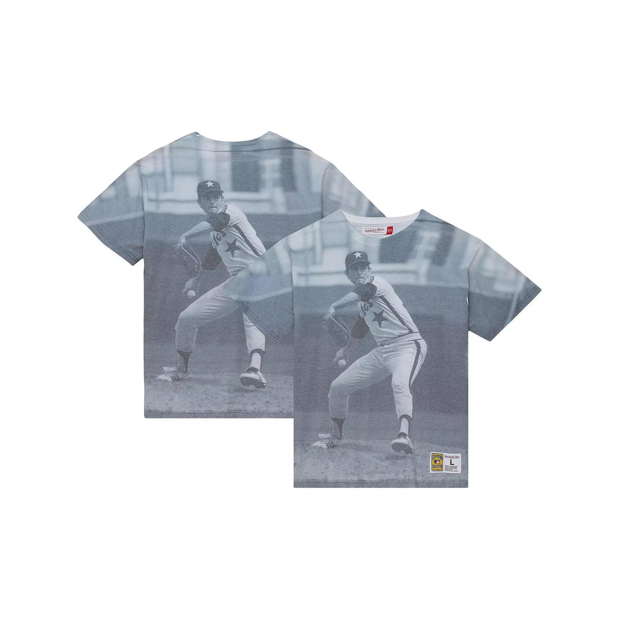 Men's Mitchell & Ness Nolan Ryan Houston Astros Cooperstown Collection Highlight Sublimated Player Graphic T-Shirt, Size: XL, White Product Image