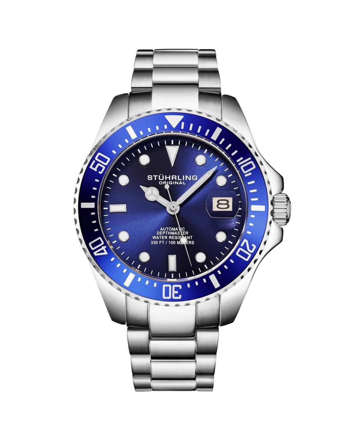 Mens Japanese Seiko NH35 Automatic Self Wind Movement Diver Watch, Stainless Steel Bracelet Product Image