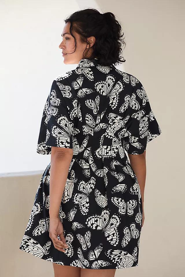 The Tobie Button-Front Pleated Shirt Dress by Exquise: Mini Edition Product Image