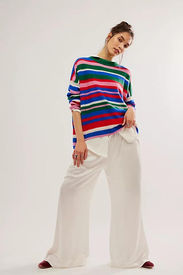 Easy Street Cashmere Multi-Stripe Tunic Product Image