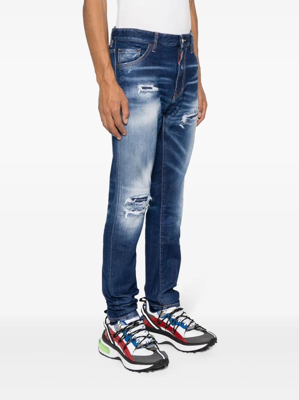 Cool Guy distressed slim-leg jeans Product Image