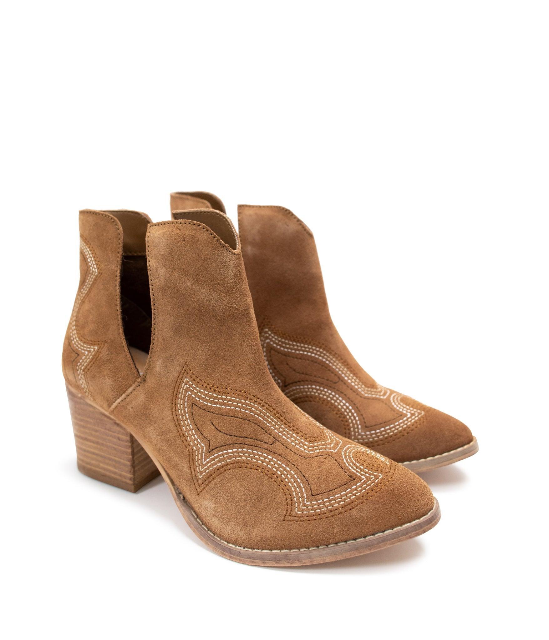 Journee Ankle Boots in Magenta (Online Exclusive) Product Image
