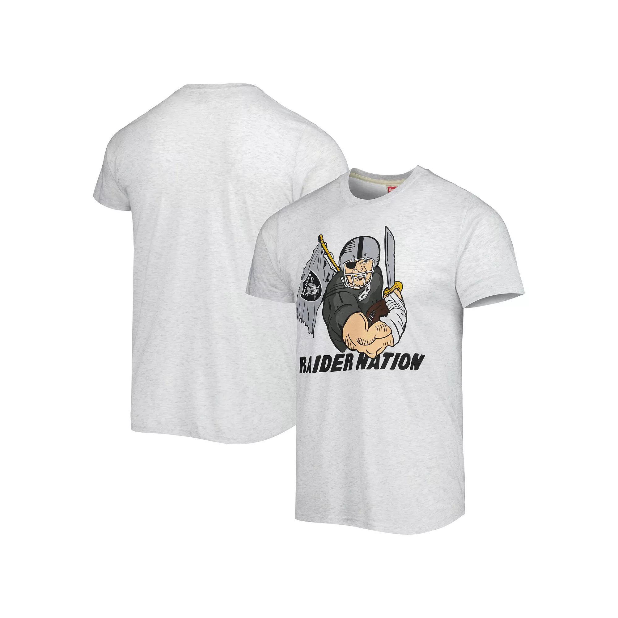 Mens Homage Ash Las Vegas Raiders Hyper Local Tri-Blend T-Shirt Product Image