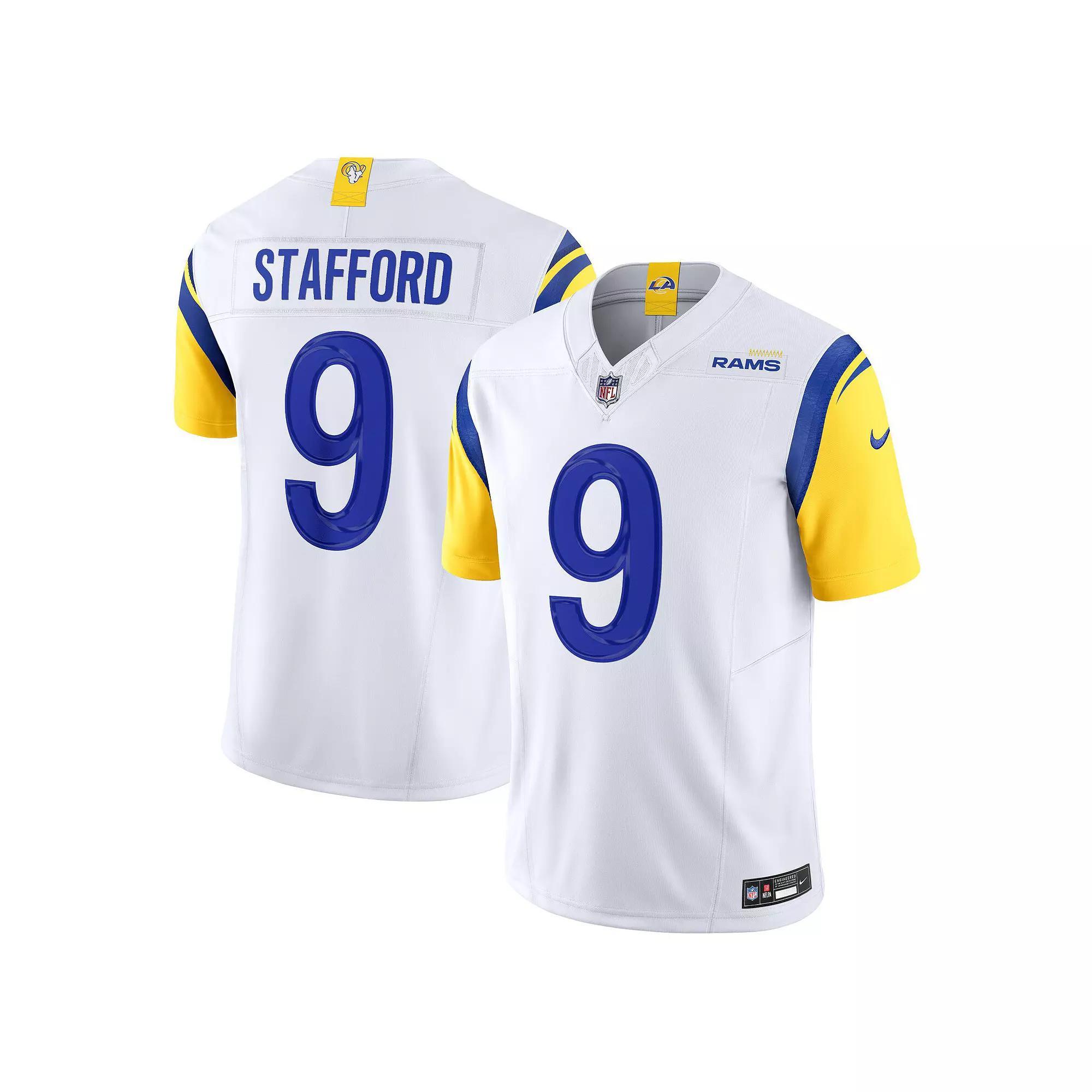 Men's Nike Matthew Stafford White Los Angeles Rams Vapor F.U.S.E. Limited  Jersey, Size: Large Product Image