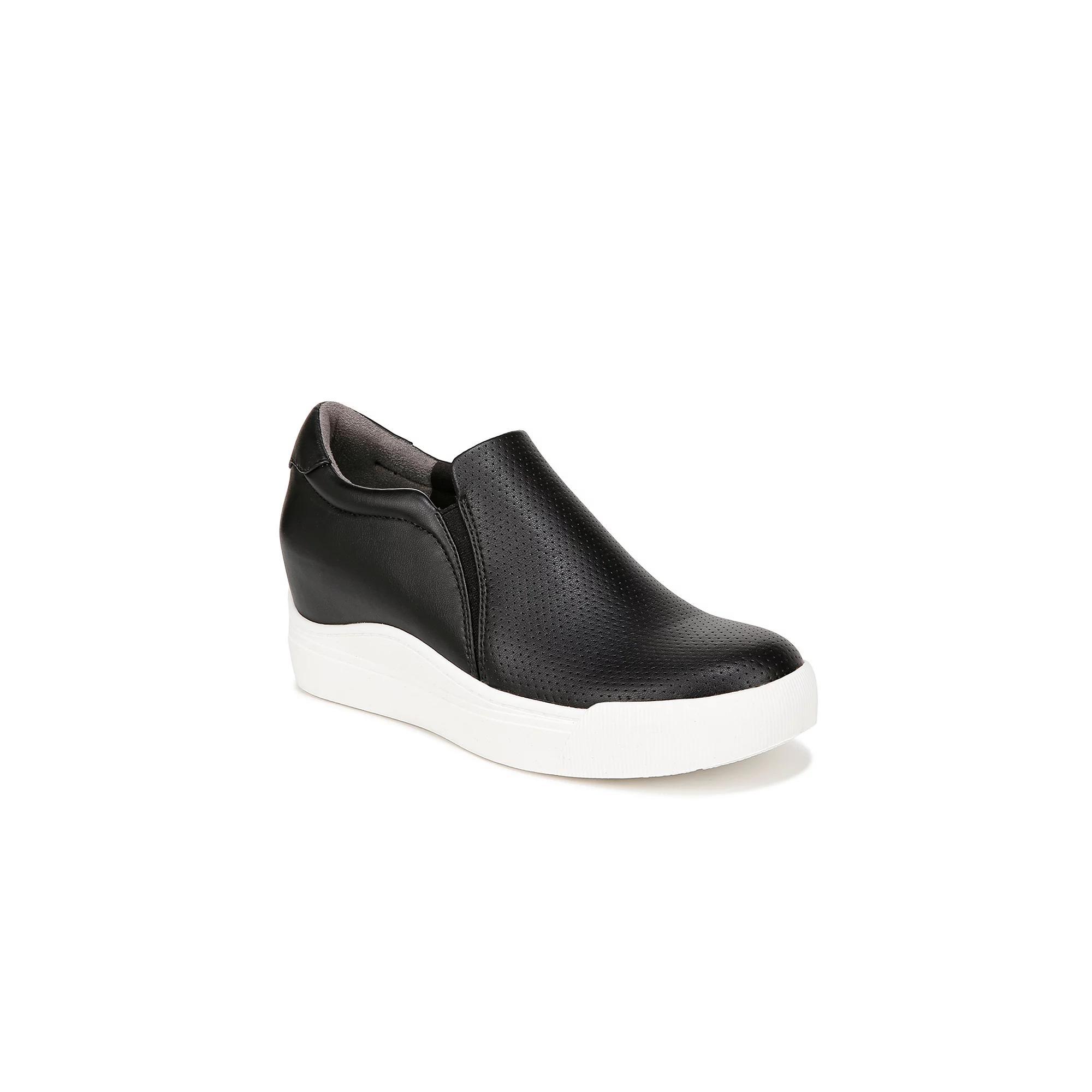 Dr. Scholl's Time Off Wedge Women's Wedge Sneakers, Size: 9.5, Black Product Image