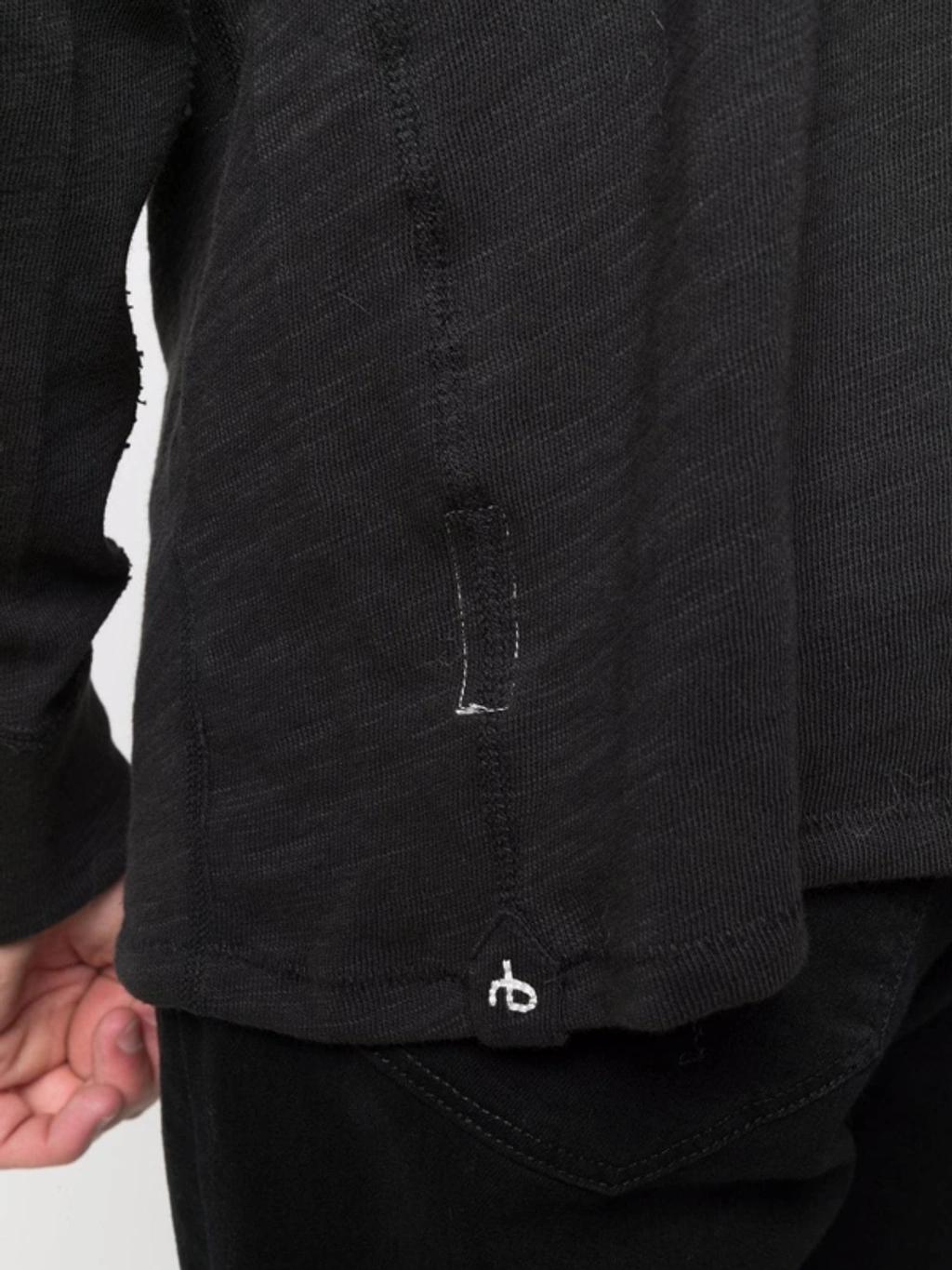 RAG & BONE Lightweight Cotton Hoodie In Black Product Image