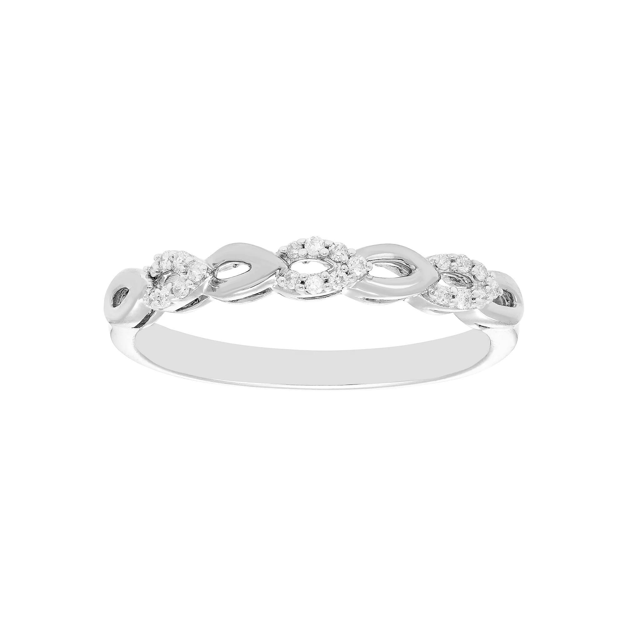 Boston Bay Diamonds Diamond Accent Stacking Ring, Women's, Size: 9, Sterling Product Image