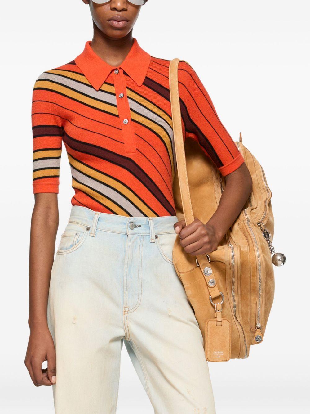 striped polo shirt Product Image