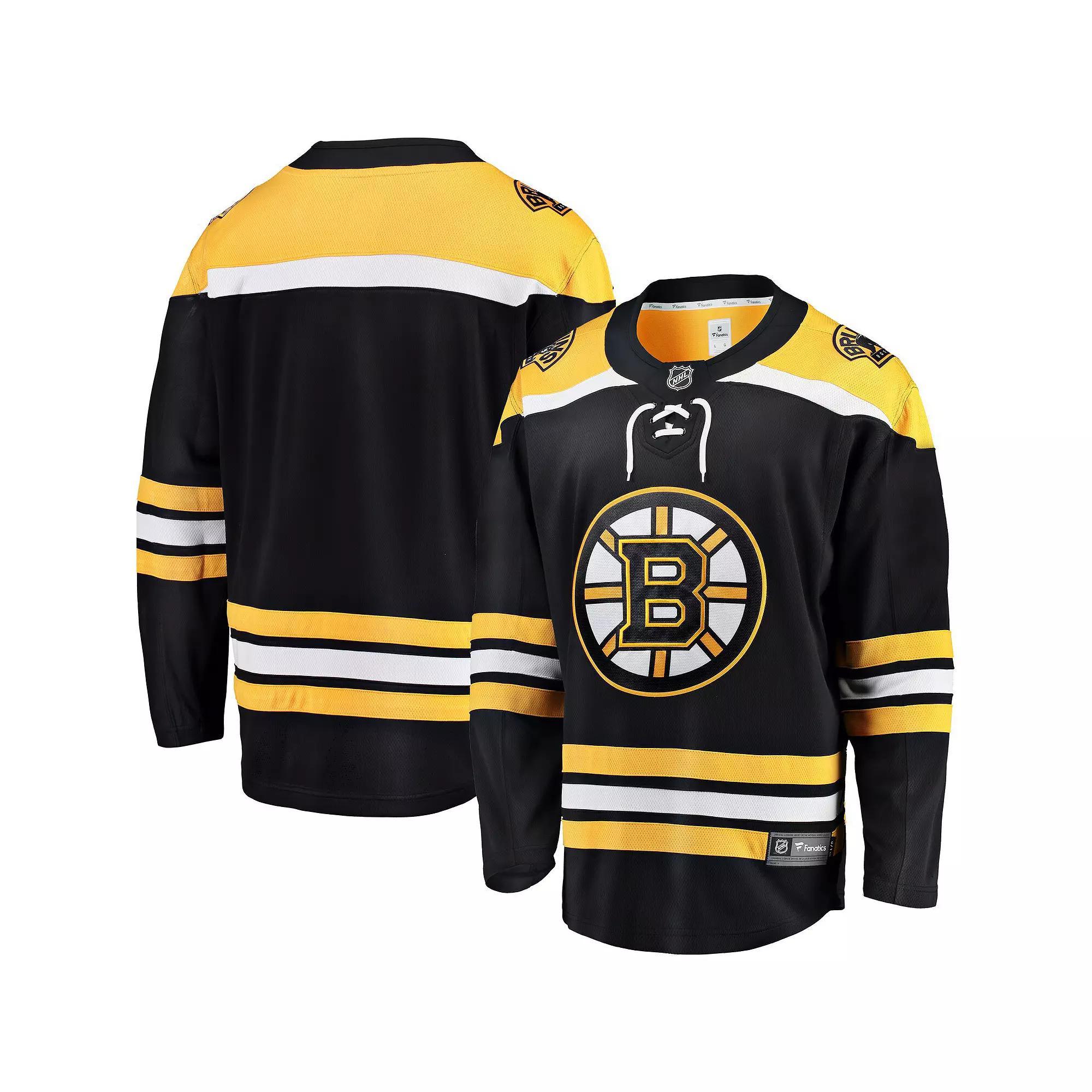 Men's Fanatics Branded Black Boston Bruins Breakaway Home Jersey, Size: Small Product Image
