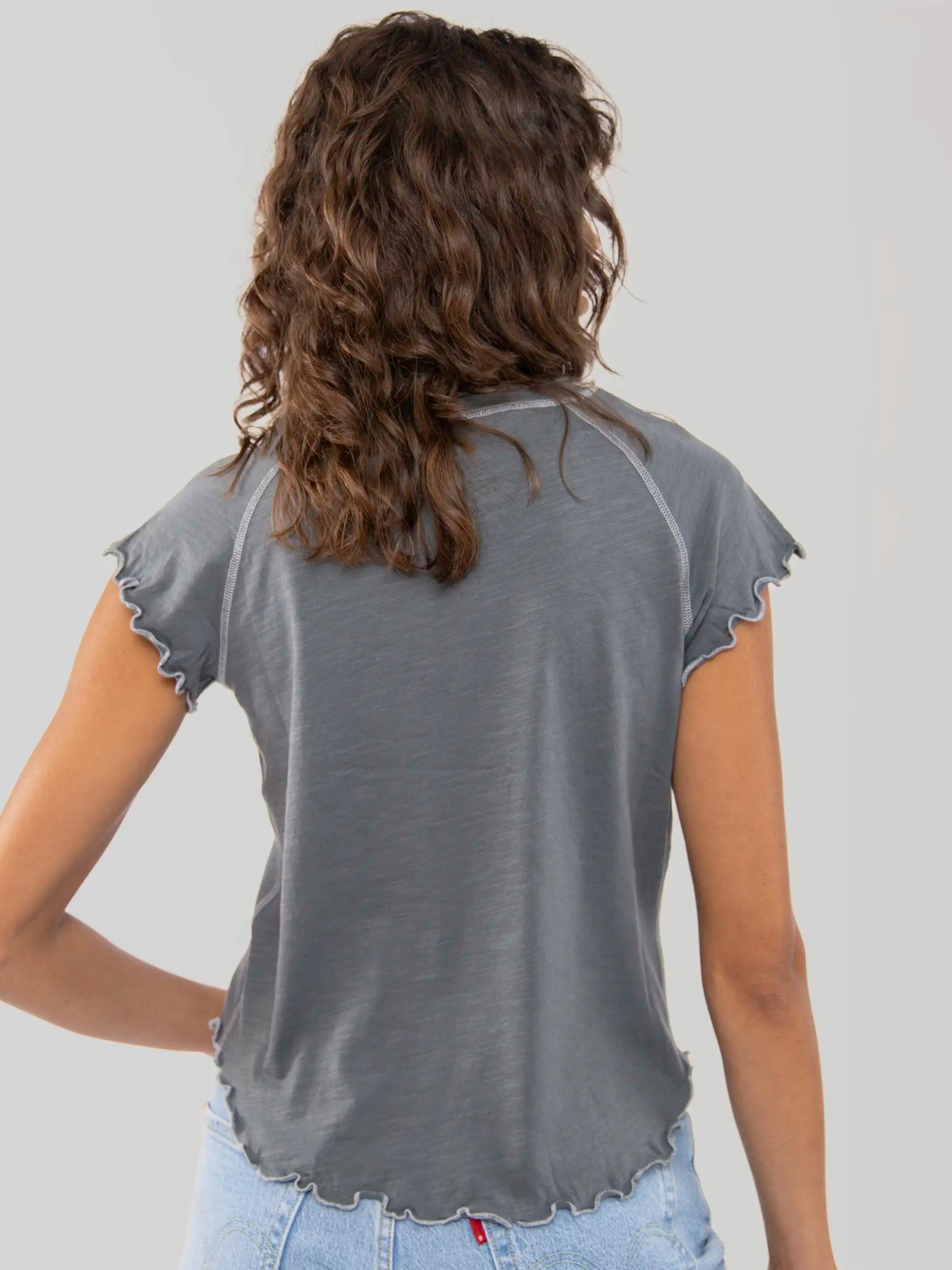 Lily Cotton Short Sleeve Tee Shirt Product Image