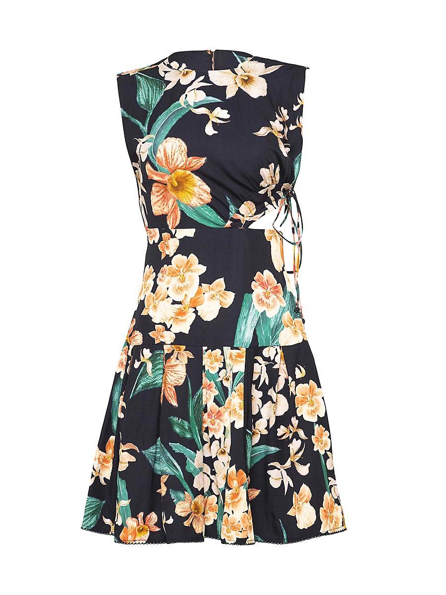 Womens Veranera Otono Danza Floral Cut-Out Minidress Product Image