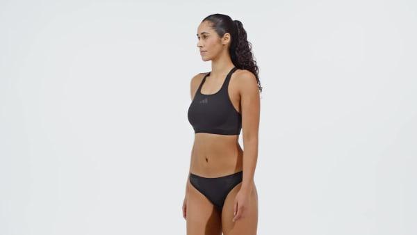 adidas Lanelux Y-Back Bikini Black 12 Womens Product Image