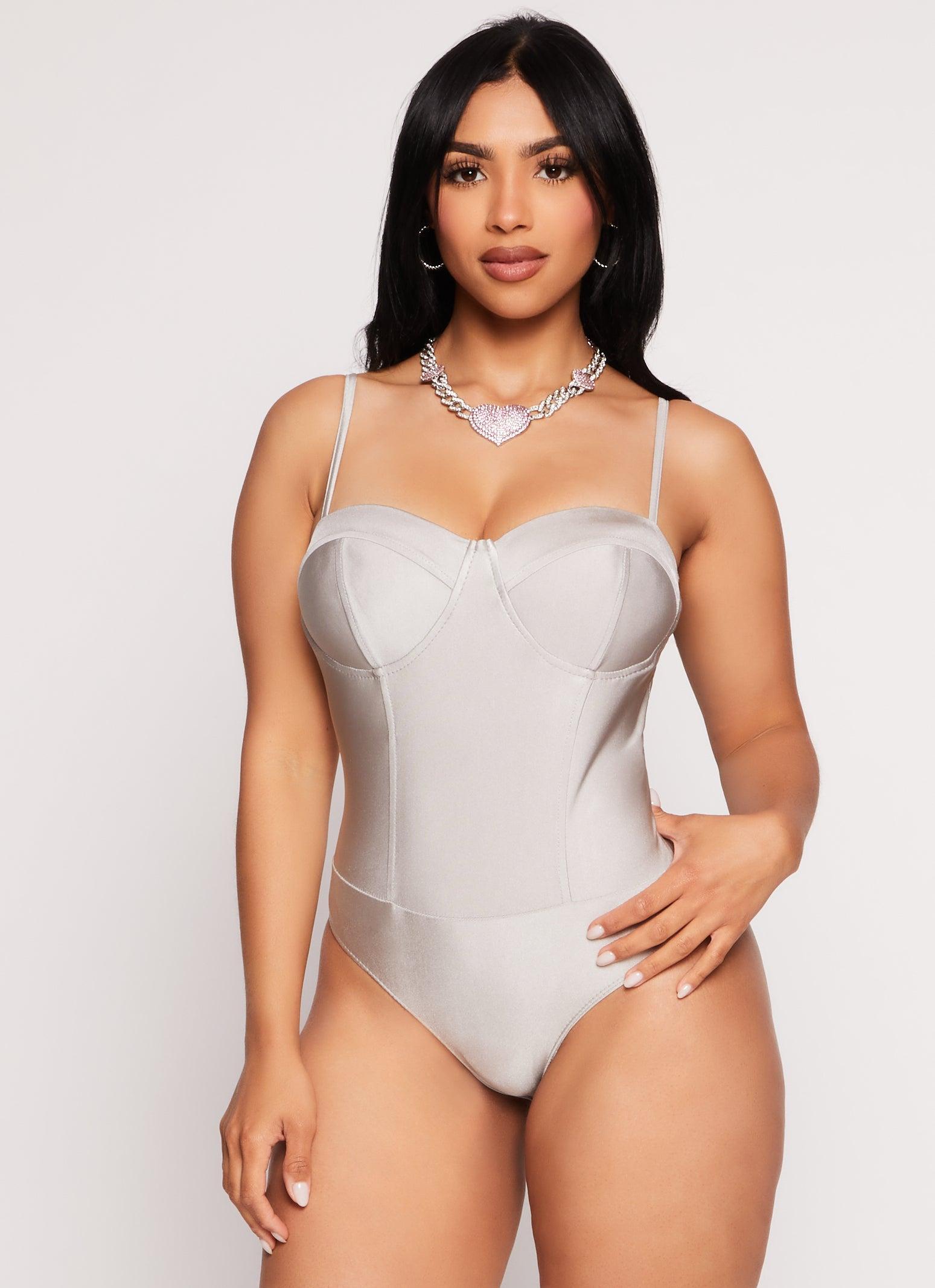 Womens Haute Monde Sweetheart Cami Bodysuit Product Image