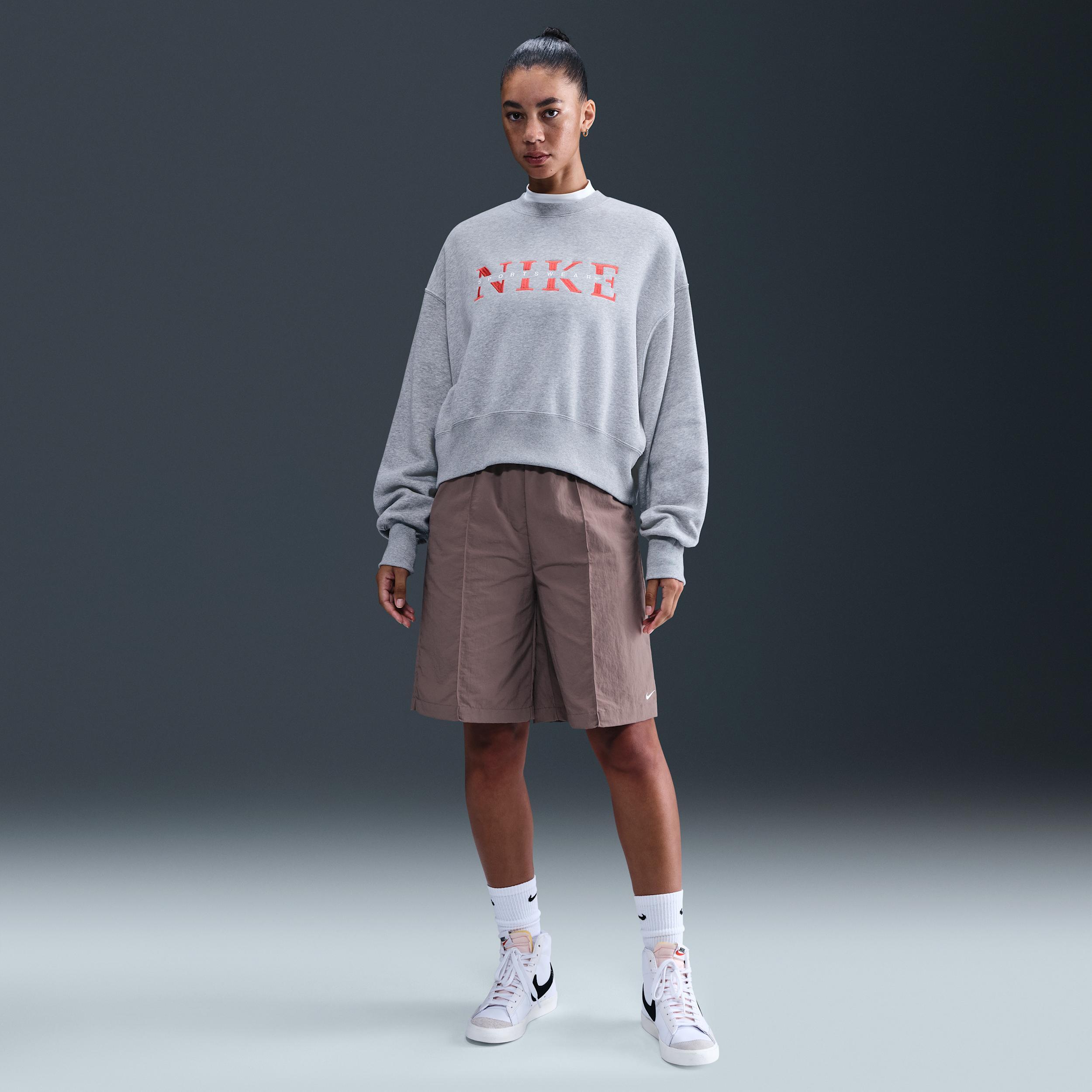 Women's Nike Sportswear Phoenix Fleece Oversized Crew-Neck Sweatshirt Product Image