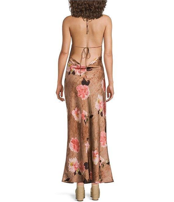 NIA Leah Halter Floral Maxi Dress Product Image
