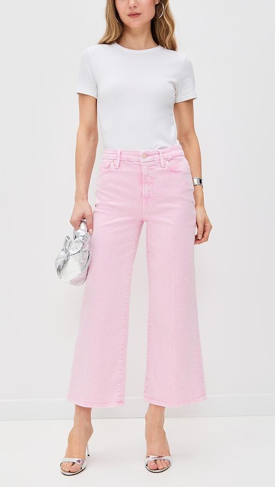 Good American Good Waist Cropped Palazzo Jeans | Shopbop Product Image