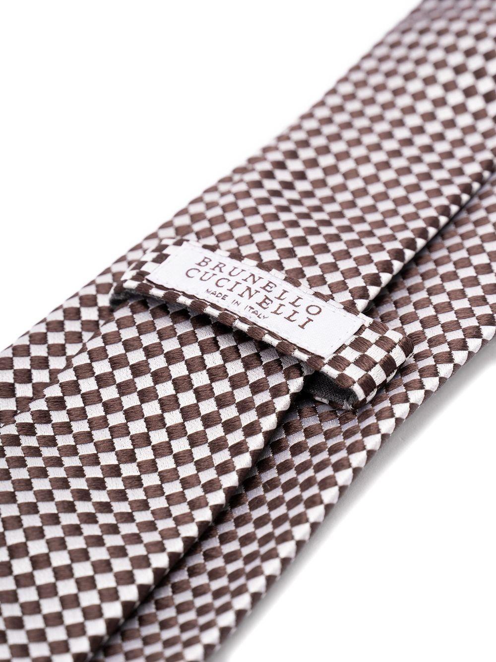 houndstooth-pattern tie Product Image