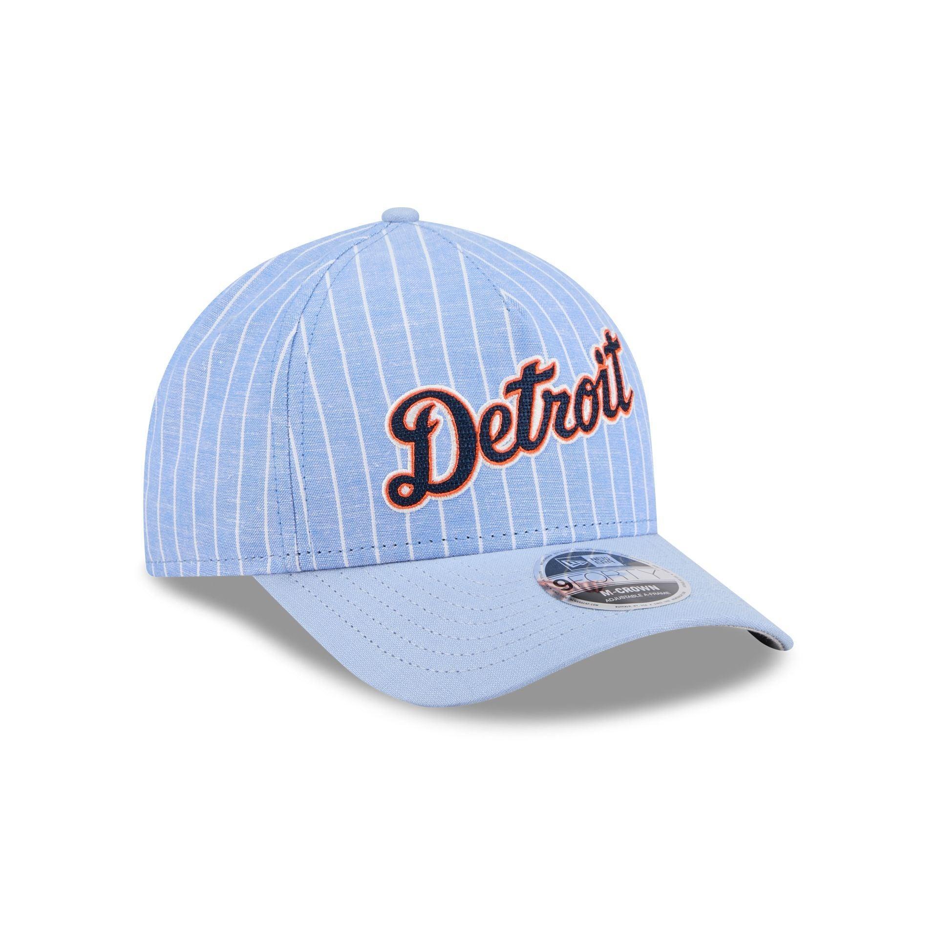 Texas Rangers Pinstripe Linen 9FORTY M-Crown A-Frame Snapback Hat Male Product Image