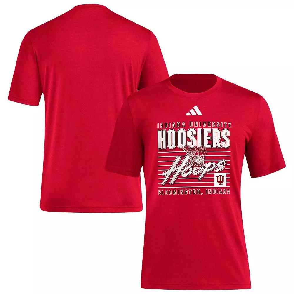 Men's adidas Crimson Indiana Hoosiers Locker Swish Tri-Blend T-Shirt, Size: 2XL, Red Product Image