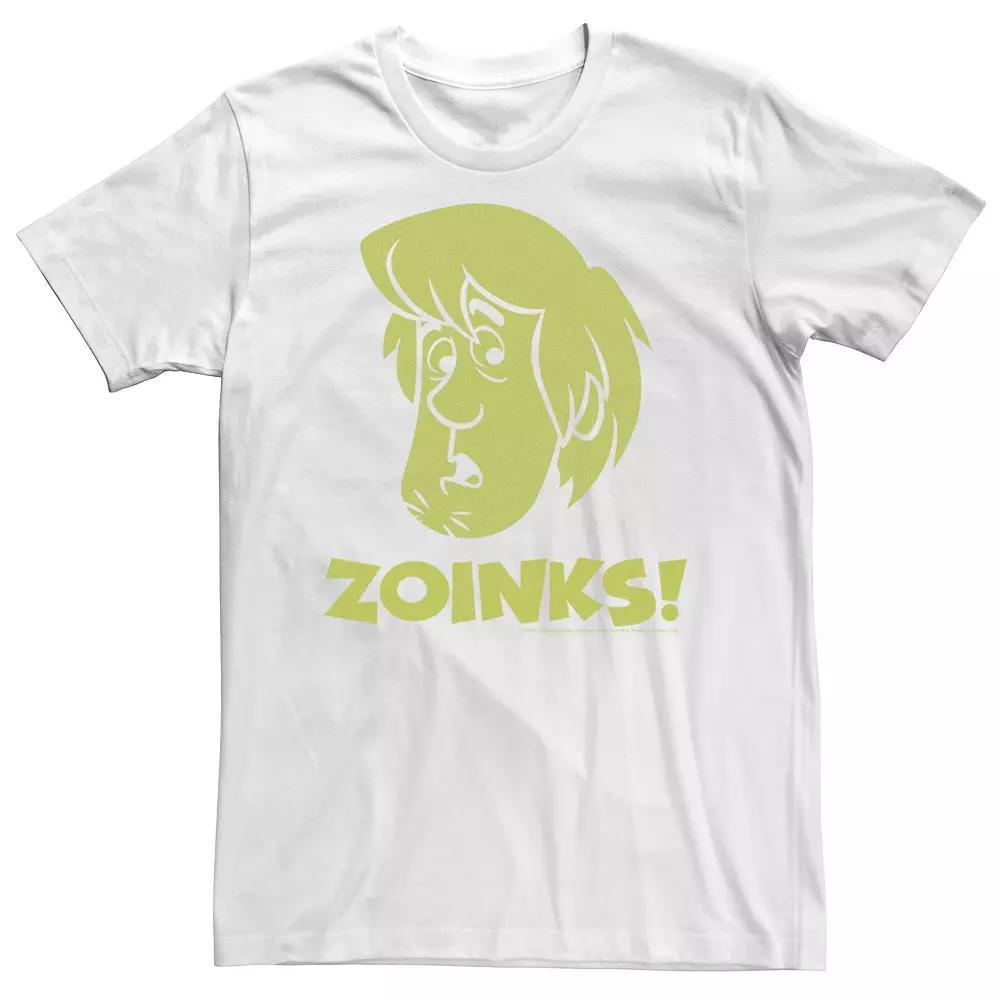 Men's Scooby-Doo Shaggy Zoinks Big Face Tee, Size: Medium, White Product Image