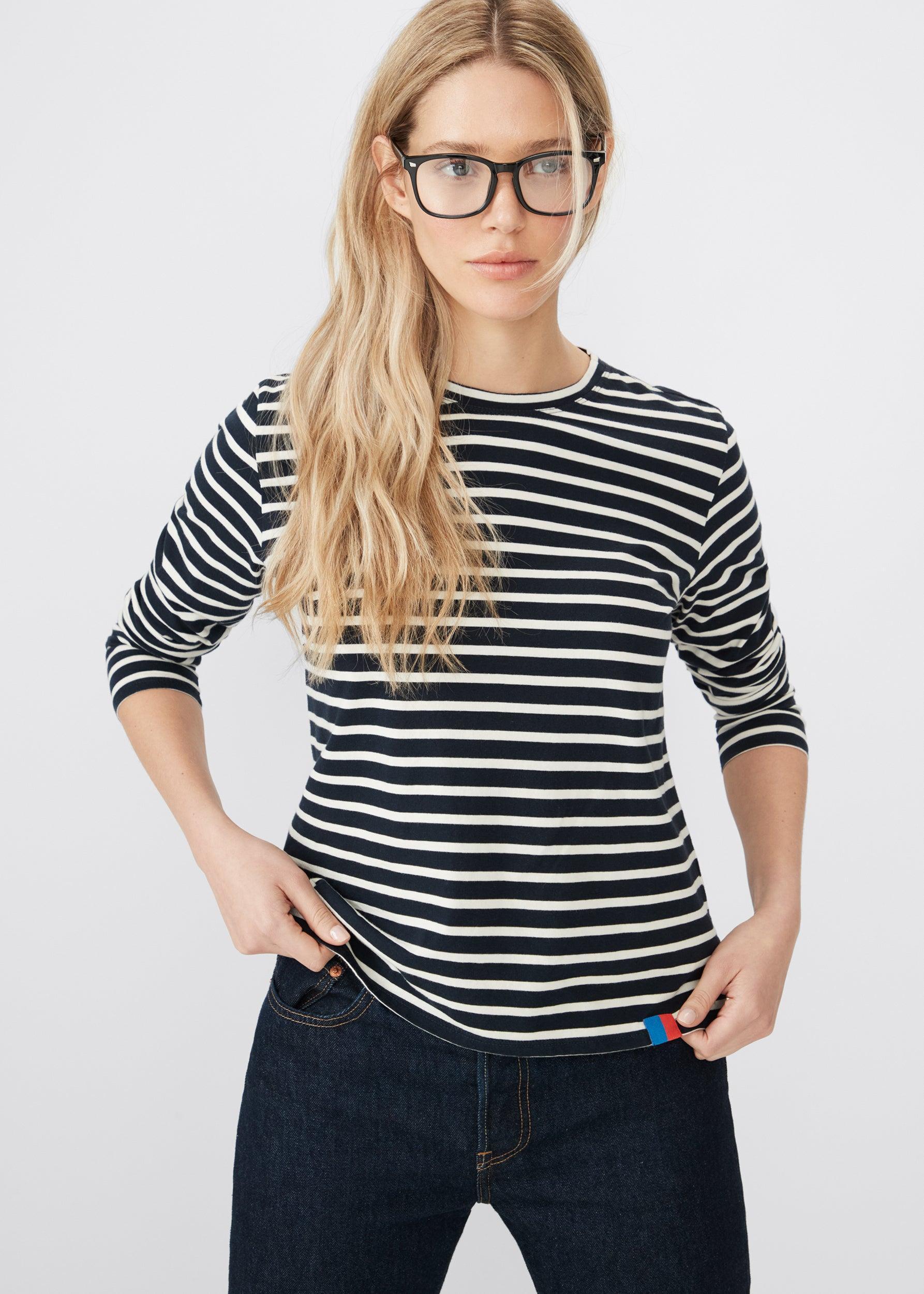 The Modern Long - Navy/Cream Female Product Image