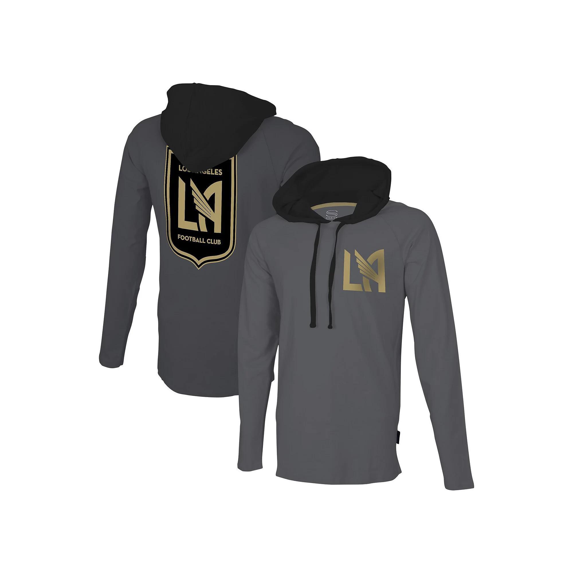 Mens Stadium Essentials Gray LAFC Tradition Raglan Hoodie Long Sleeve T-Shirt Product Image