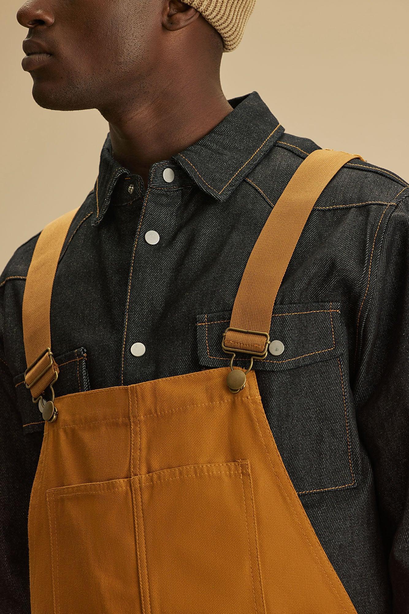 Alexander Utility Canvas Overalls - Tan Product Image