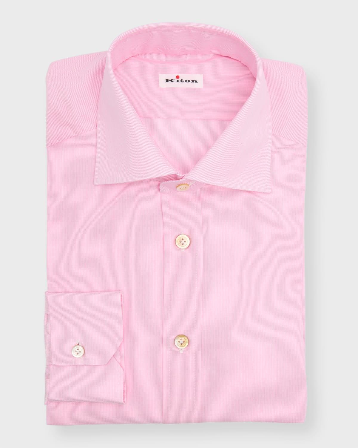 Men's Cotton Micro-Stripe Sport Shirt Product Image