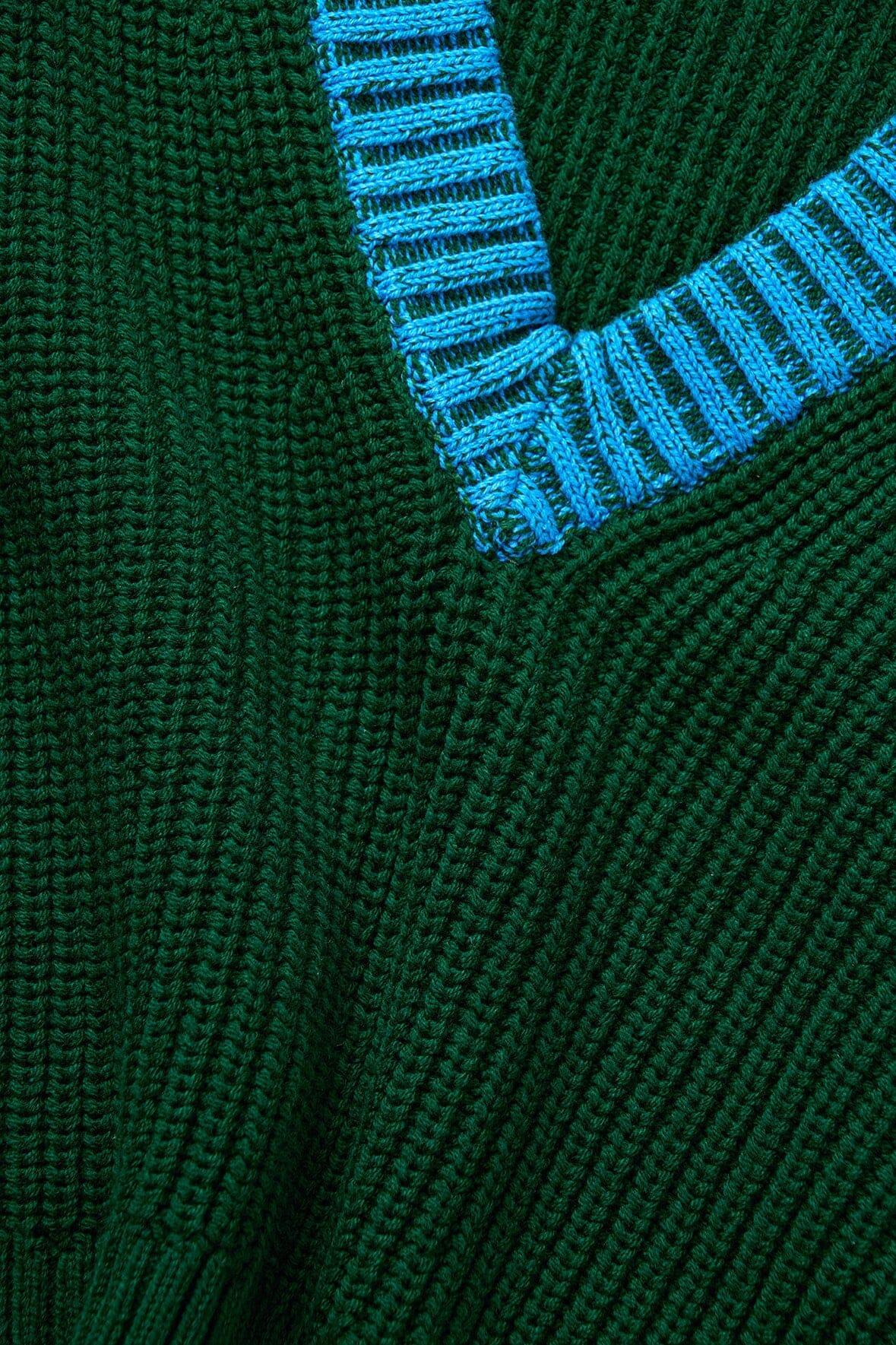 AMERICANA SWEATER | JUNGLE SKY IVORY Product Image