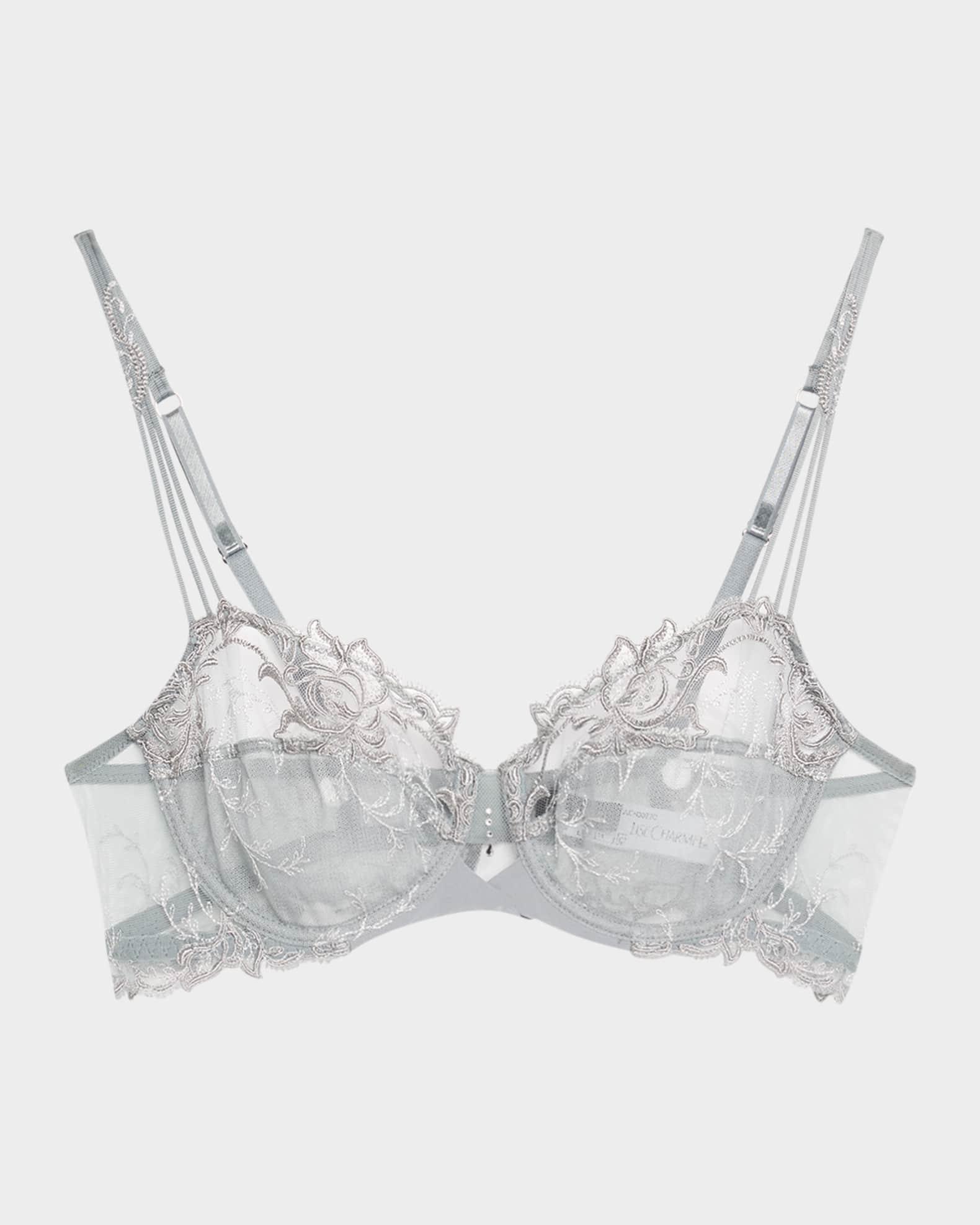 Source Beaute Embroidered Tulle Demi Bra Product Image