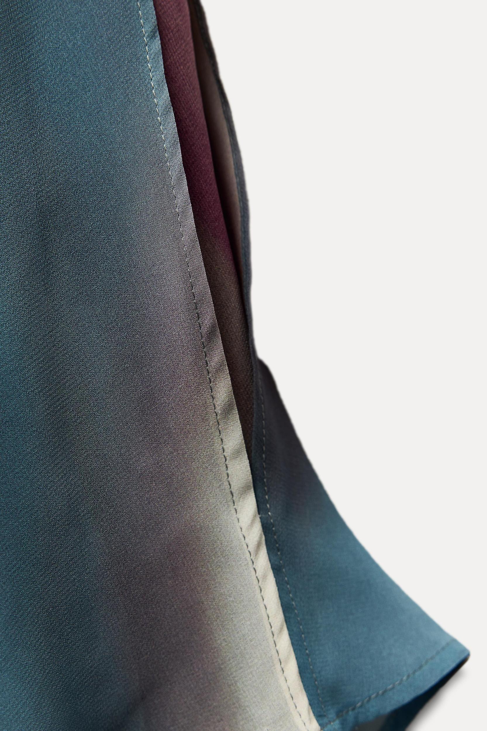 SATIN EFFECT PRINT DRESS Product Image