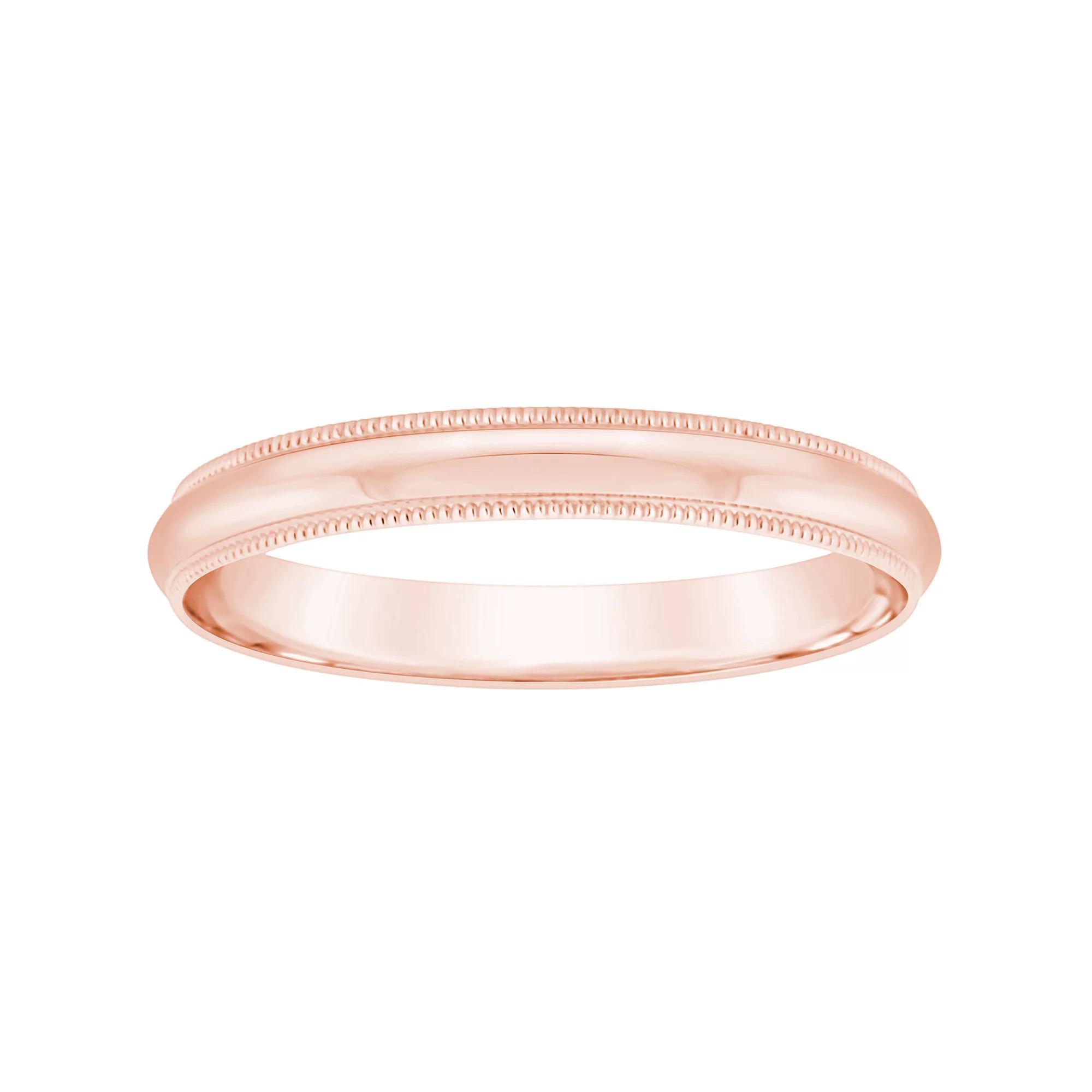 Alyson Layne Mens 18k Gold Milgrain Wedding Band Product Image